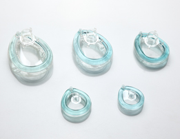 Anesthesia mask-gas valve up